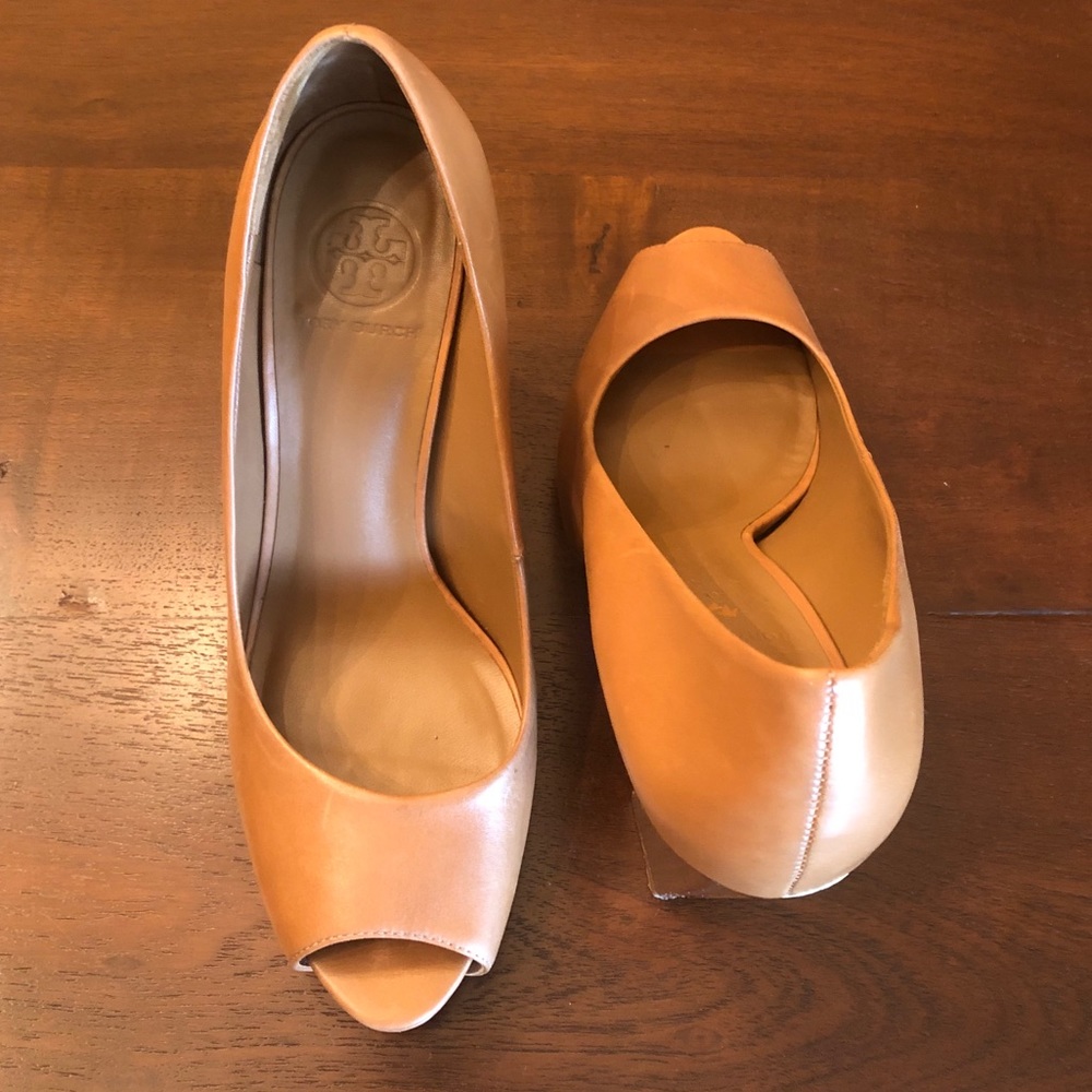 TORY BURCH high heel peep toe pumps - Picture 3 of 15
